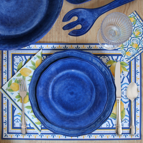Melamine Dinnerware - Campania Blue