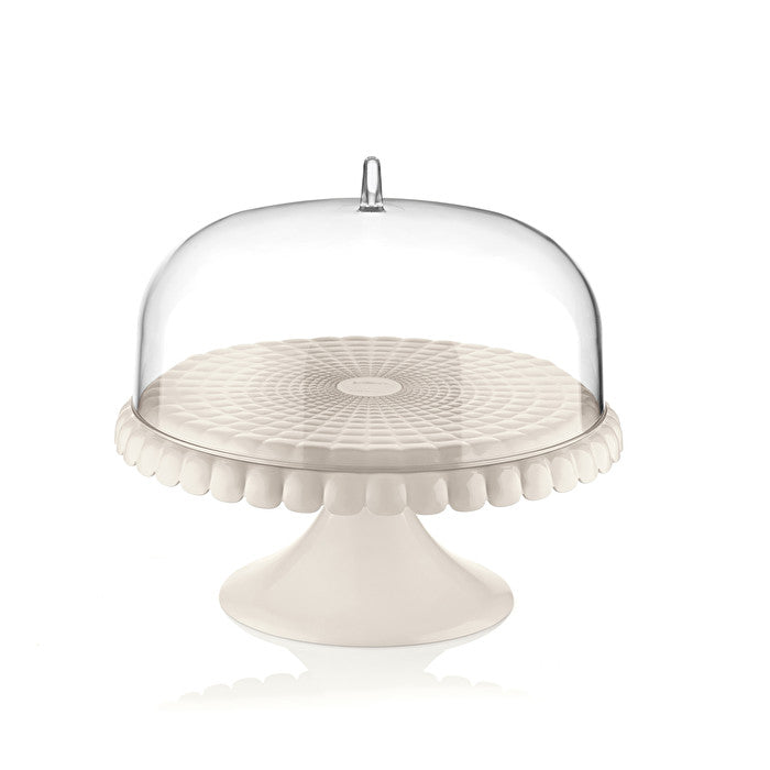 Small footed cake dome with lid